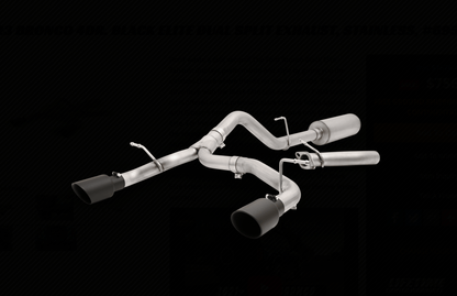 Gibson Elite Dual Split Exhaust (Black) 2021 - 2023 Bronco 4 - Door - Speedlogix