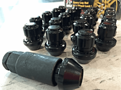 Gorilla 20 Black Locking Lug Nuts 2005 - 2023 Challenger/Charger - Speedlogix