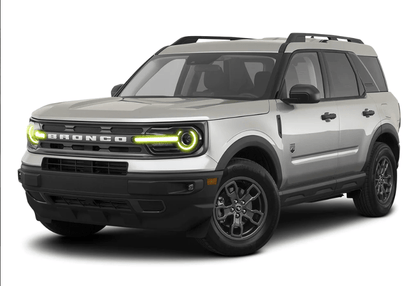 Oracle ColorSHIFT RGB+W Headlight DRL+Halo Upgrade 2021 - 2023 Bronco Sport - Speedlogix