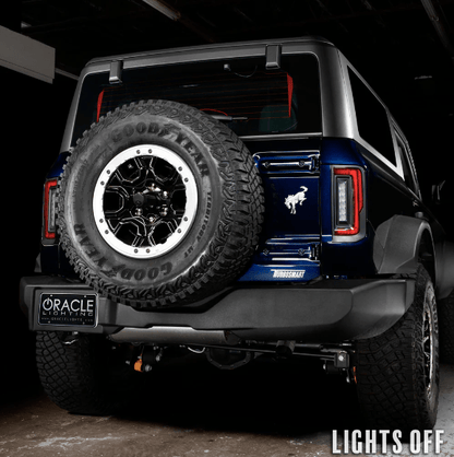 Oracle Flush (Red) LED Tail Lights 2021 - 2023 Bronco - Speedlogix