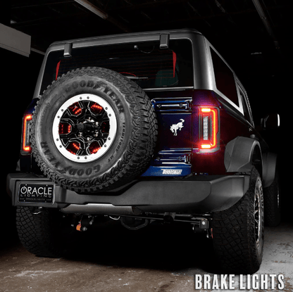 Oracle Flush (Red) LED Tail Lights 2021 - 2023 Bronco - Speedlogix