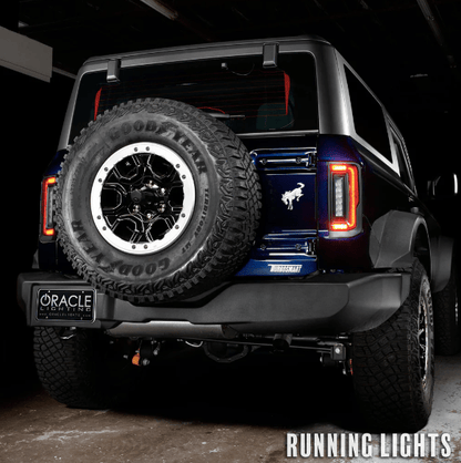 Oracle Flush (Red) LED Tail Lights 2021 - 2023 Bronco - Speedlogix
