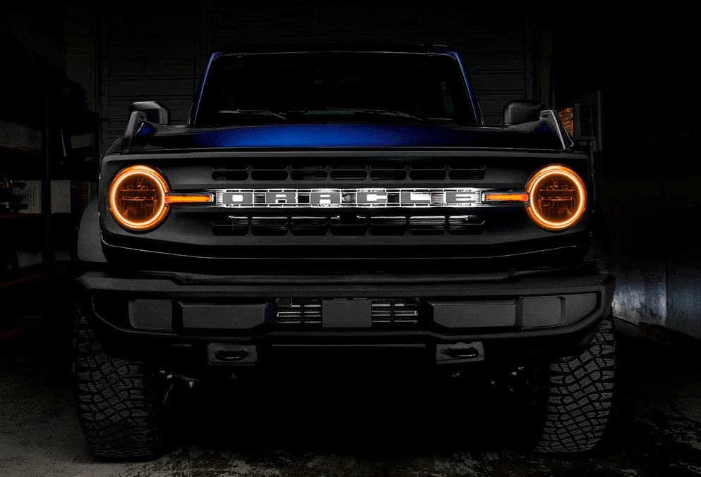 Oracle Headlight Halo Kit w/ DRL Bar ColorSHIFT 2021 - 2023 Bronco (Base Headlights) - Speedlogix