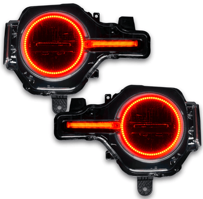 Oracle Headlight Halo Kit w/ DRL Bar ColorSHIFT 2021 - 2023 Bronco (Base Headlights) - Speedlogix
