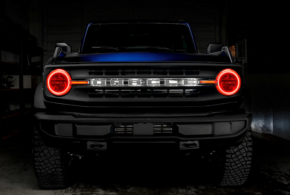 Oracle Headlight Halo Kit w/ DRL Bar ColorSHIFT 2021 - 2023 Bronco (Base Headlights) - Speedlogix