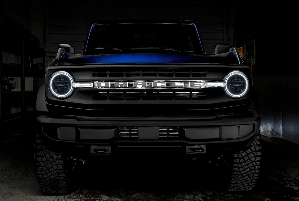 Oracle Headlight Halo Kit w/ DRL Bar ColorSHIFT 2021 - 2023 Bronco (Base Headlights) - Speedlogix