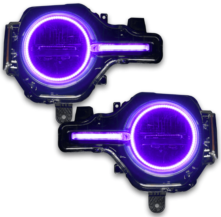Oracle Headlight Halo Kit w/ DRL Bar ColorSHIFT 2021 - 2023 Bronco (Base Headlights) - Speedlogix