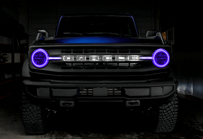 Oracle Headlight Halo Kit w/ DRL Bar ColorSHIFT 2021 - 2023 Bronco (Base Headlights) - Speedlogix