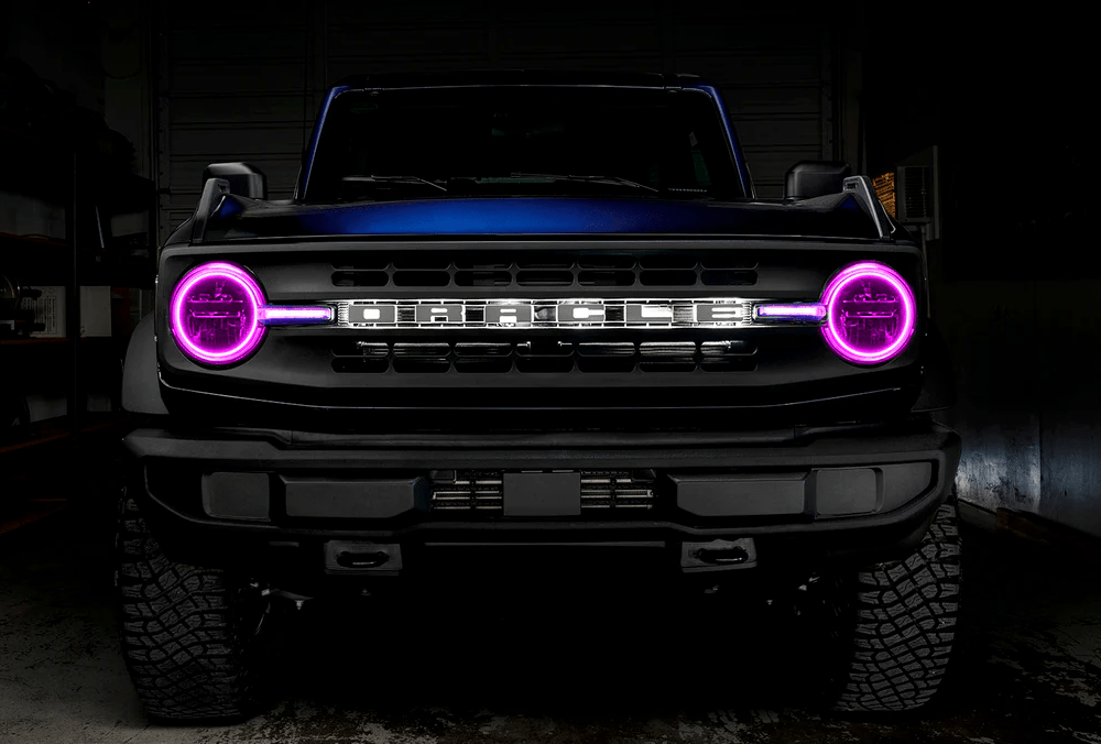 Oracle Headlight Halo Kit w/ DRL Bar ColorSHIFT 2021 - 2023 Bronco (Base Headlights) - Speedlogix