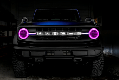 Oracle Headlight Halo Kit w/ DRL Bar ColorSHIFT 2021 - 2023 Bronco (Base Headlights) - Speedlogix