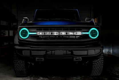 Oracle Headlight Halo Kit w/ DRL Bar ColorSHIFT 2021 - 2023 Bronco (Base Headlights) - Speedlogix