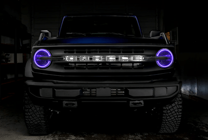 Oracle Headlight Halo Upgrade Kit RGB+W ColorSHIFT 2021 - 2023 Bronco (Signature Headlights) - Speedlogix