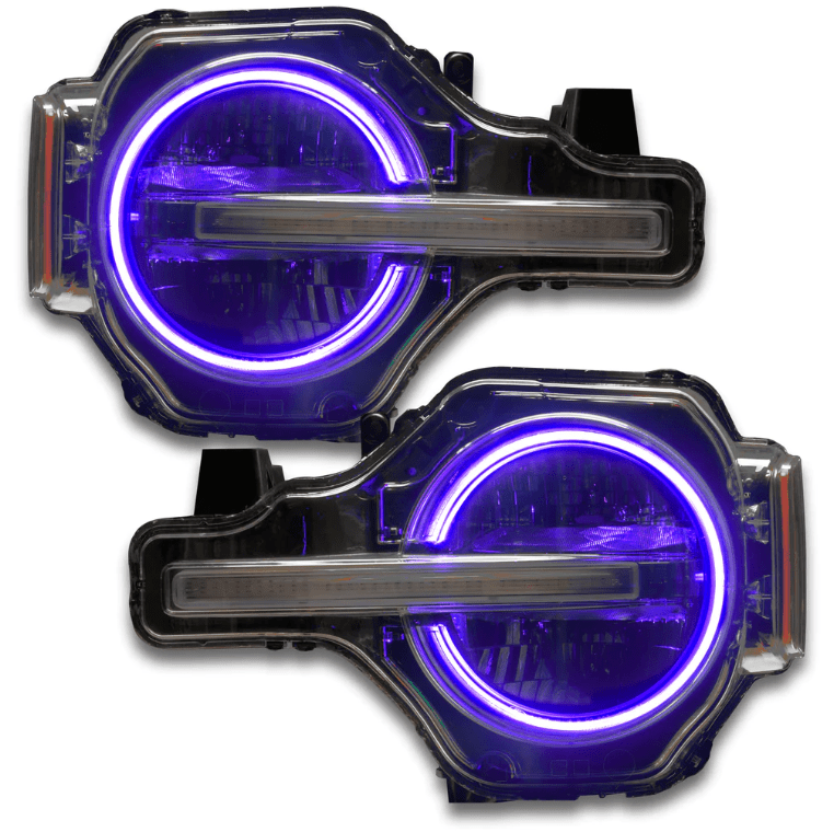 Oracle Headlight Halo Upgrade Kit RGB+W ColorSHIFT 2021 - 2023 Bronco (Signature Headlights) - Speedlogix