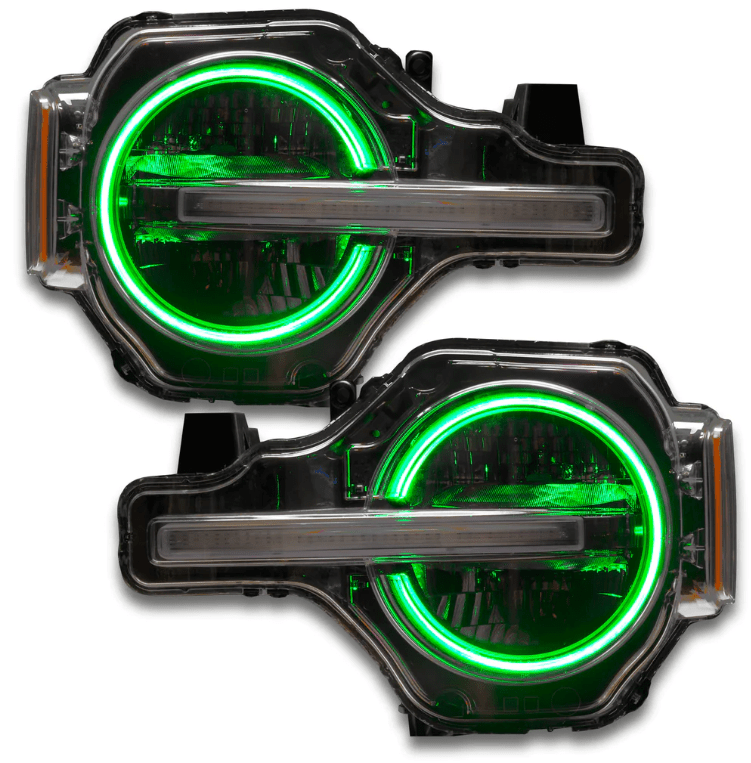 Oracle Headlight Halo Upgrade Kit RGB+W ColorSHIFT 2021 - 2023 Bronco (Signature Headlights) - Speedlogix