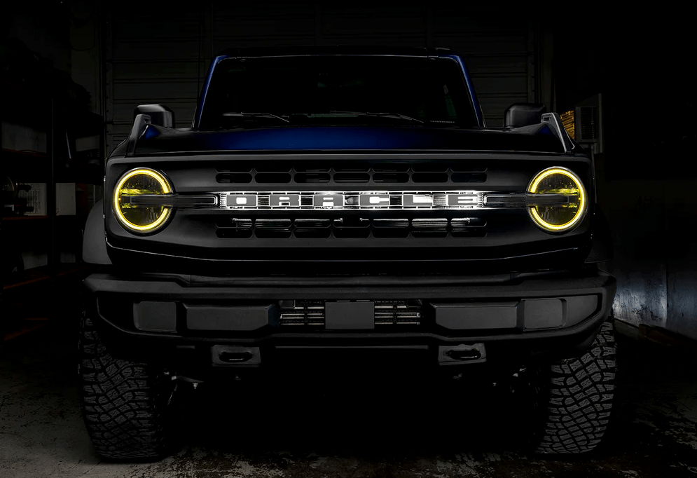 Oracle Headlight Halo Upgrade Kit RGB+W ColorSHIFT 2021 - 2023 Bronco (Signature Headlights) - Speedlogix