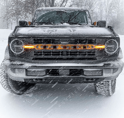 Oracle Illuminated Amber LED Letter Badges 2021 - 2023 Bronco - Speedlogix