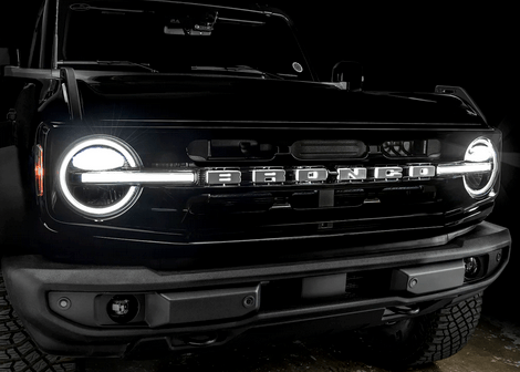 Oracle Illuminated White LED Letter Badges 2021 - 2023 Bronco - Speedlogix