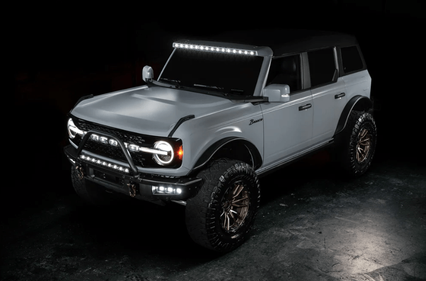 Oracle Integrated Windshield Roof LED Light Bar System 2021 - 2023 Bronco - Speedlogix