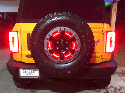 Oracle LED Illuminated Spare Tire Wheel Ring Third Brake Light 2021 - 2023 Bronco - Speedlogix