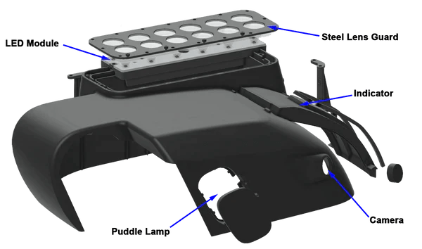 Oracle Side Mirrors w/ Integrated LED Ditch Lights 2021 - 2023 Bronco - Speedlogix