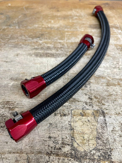 Speedlogix Catch Can Braided Line Kit 2005 - 2023 Challenger/Charger (S Mount) - Speedlogix