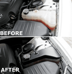 Speedlogix Coolant Tank Cover (Black) 2011 - 2023 Challenger/Charger - Speedlogix